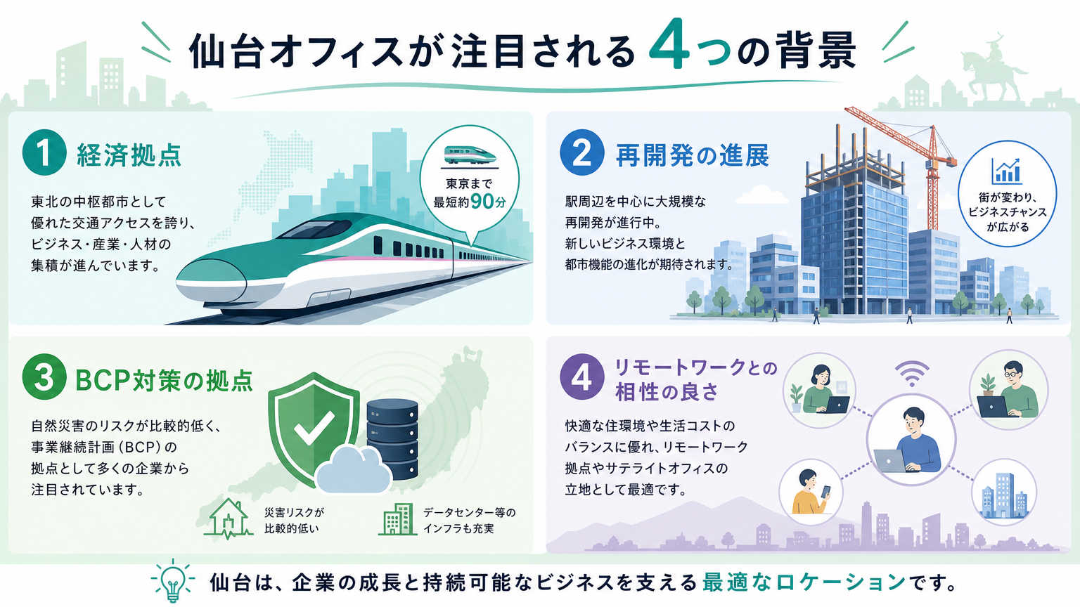 仙台のオフィス事情が注目される背景